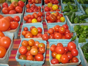 Fresh veggies from Rick Steffens, RJ and Family Table Farms...including the last of the local tomatoes!